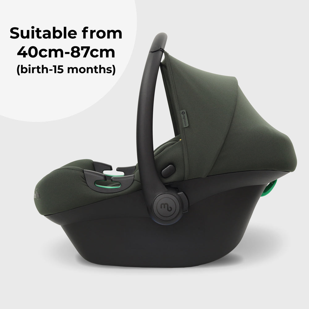 MBCS02LT i-Size Infant Carrier Car Seat (40-87cm) - Forest Green - Grade A
