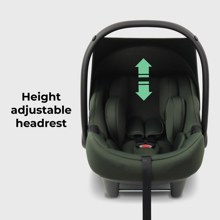 MBCS02 i-Size Infant Carrier Car Seat and ISOFIX Base - Forest Green