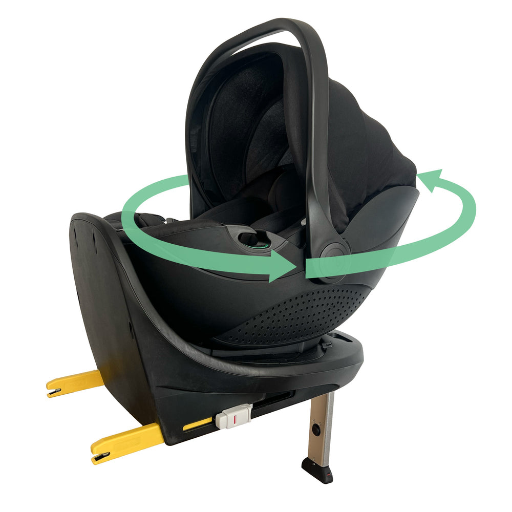 MBCS05 Rotating Infant Carrier Car Seat and Base - Black - Grade A