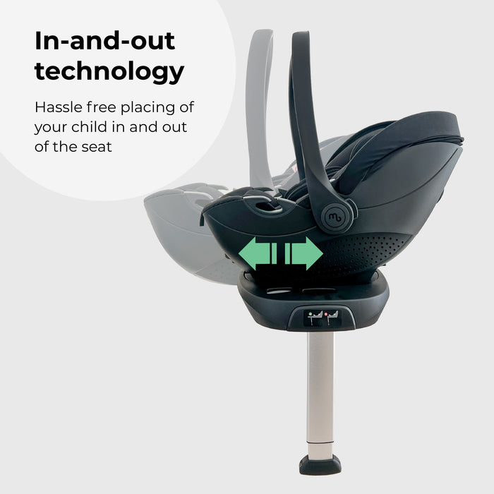 MB450 LUXE 3-in-1 Travel System with Rotating Car Seat + Base - Indigo