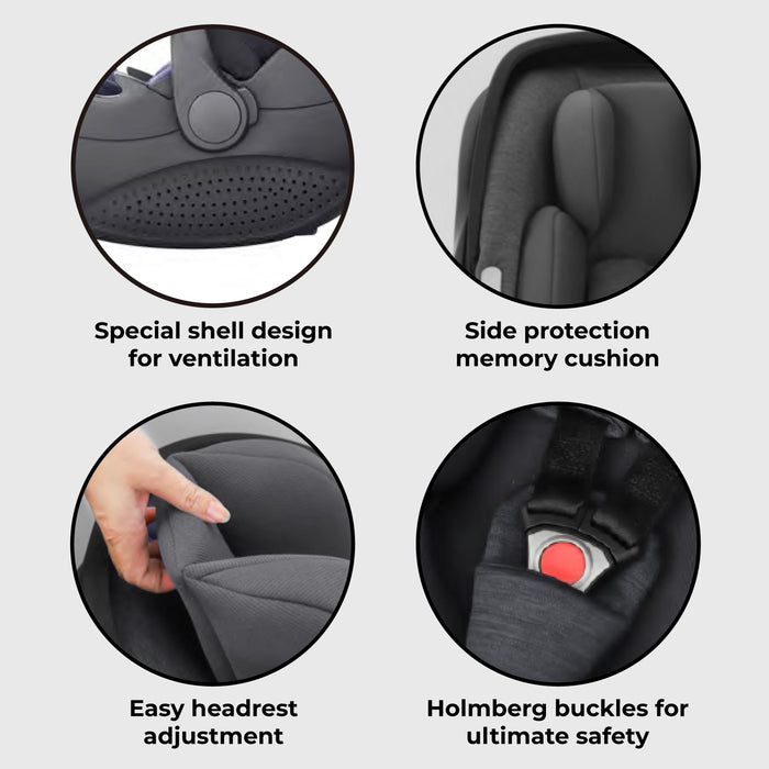MBCS05 Infant Carrier R129 Car Seat - Black