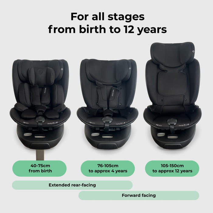 MBCS05 Modular Toddler Car Seat - Black