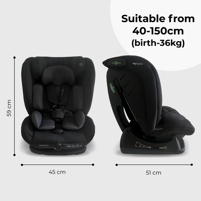 MBCS100 2-in-1 Convertible R129 Car Seat - Black