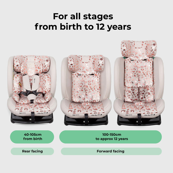 MBCS100 2-in-1 Convertible R129 Car Seat - Pink Leopard