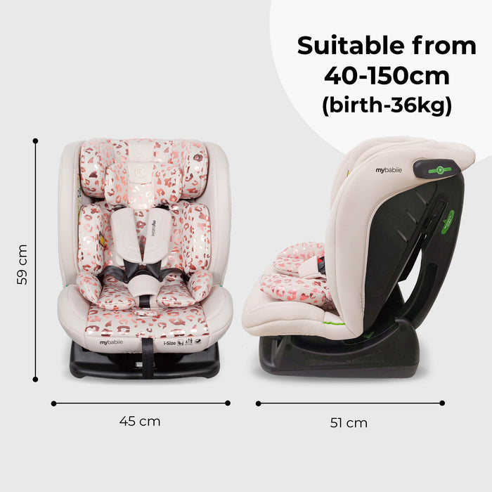 MBCS100 2-in-1 Convertible R129 Car Seat - Pink Leopard