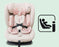 MBCS100 2-in-1 Convertible R129 Car Seat - Pink Leopard - GRADE A