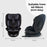 MBCS200 Spin R129 Car Seat with Top Tether - Black Leopard