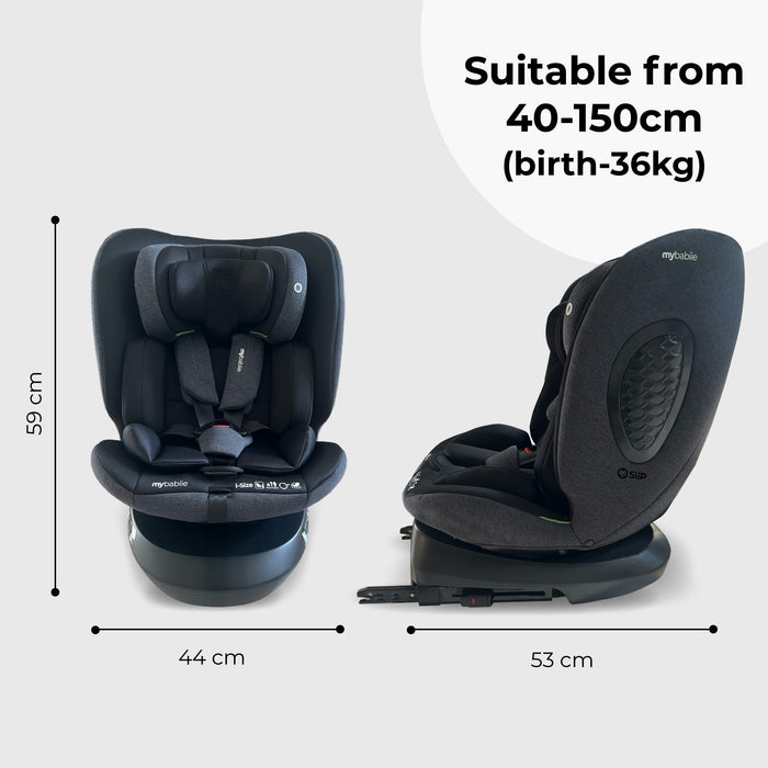 MBCS200 Spin R129 Car Seat with Top Tether - Black