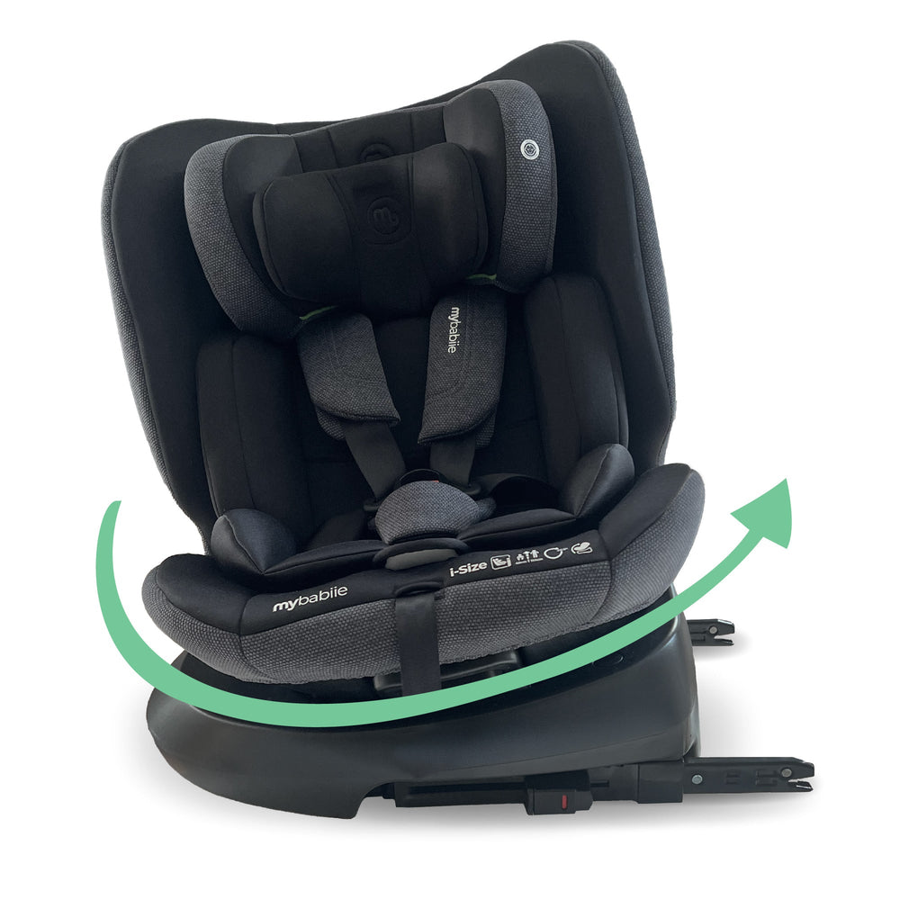 MBCS200 Spin R129 Car Seat with Top Tether - Black
