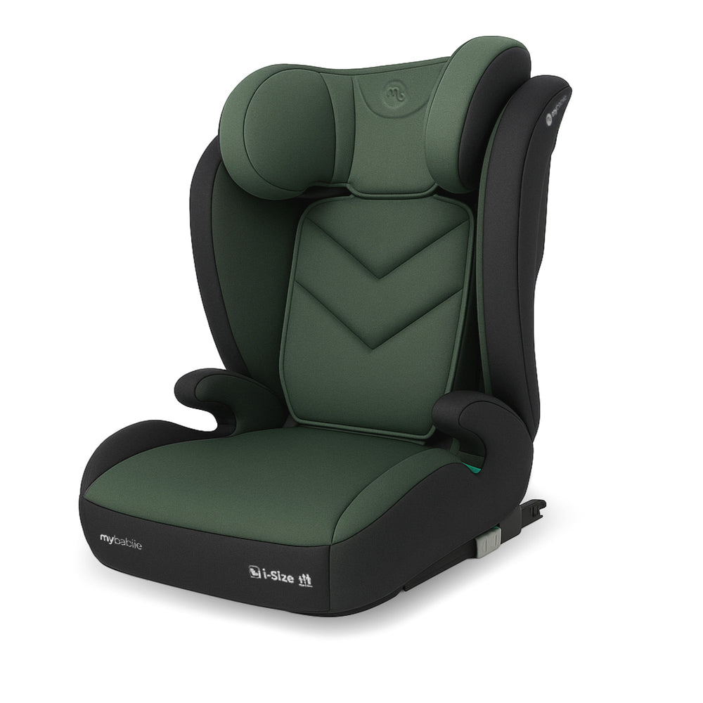 MBCS23 High-Back Booster R129 Car Seat with ISOFIX - Forest Green