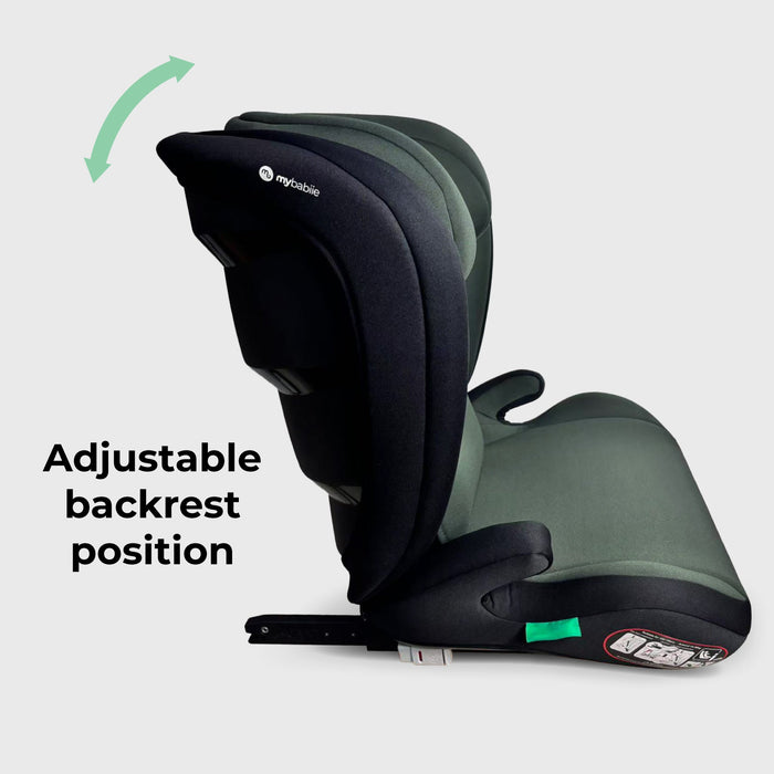 MBCS23 High-Back Booster R129 Car Seat with ISOFIX - Forest Green