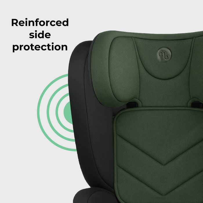 MBCS23 High-Back Booster R129 Car Seat with ISOFIX - Forest Green