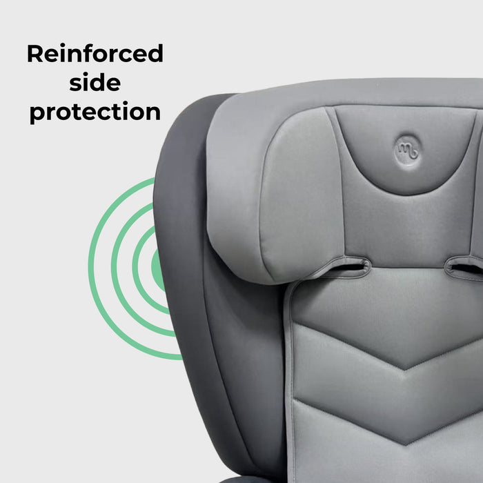 MBCS23 High-Back Booster R129 Car Seat with ISOFIX - Grey