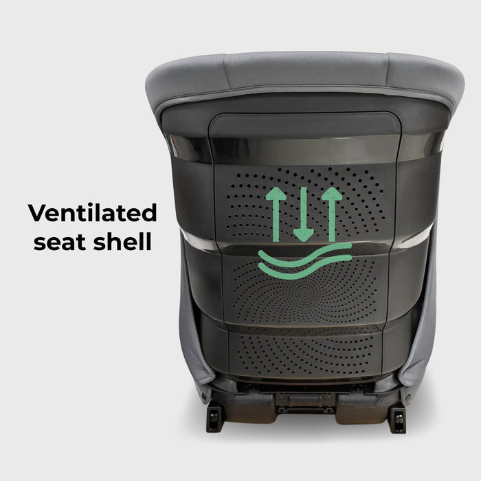 MBCS23 High-Back Booster R129 Car Seat with ISOFIX - Grey