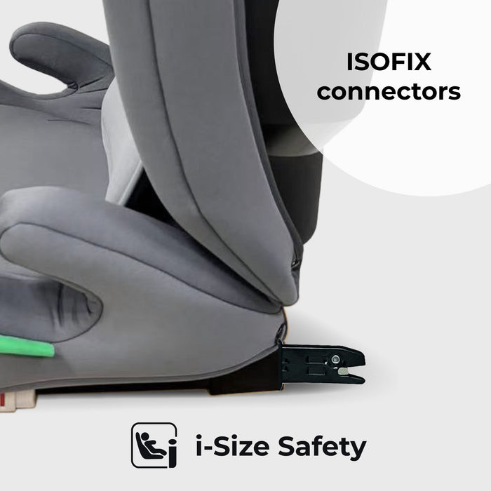 MBCS23 High-Back Booster R129 Car Seat with ISOFIX - Grey