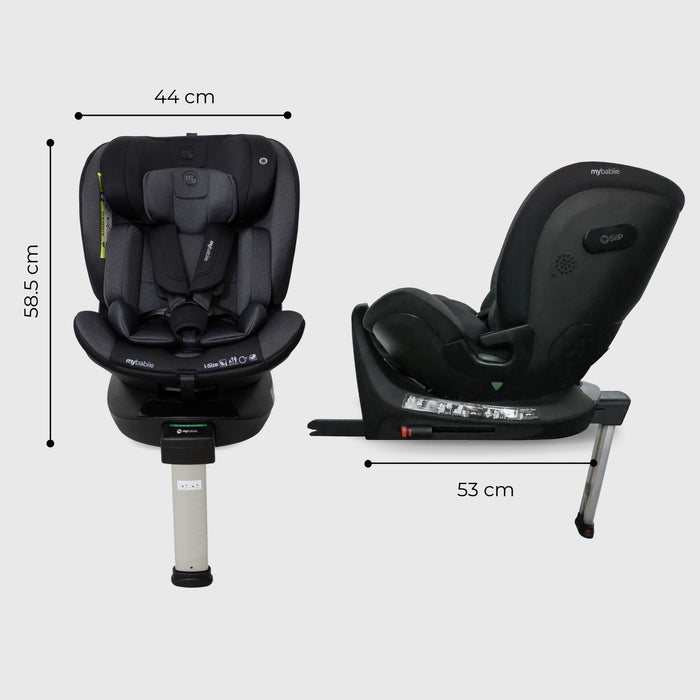 MBCS400 Spin R129 Car Seat with Support Leg - Black - Grade A