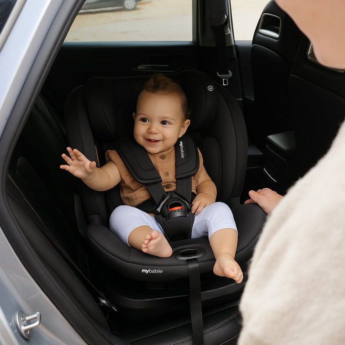 MBCS400 Spin R129 Car Seat with Support Leg - Black - Grade A