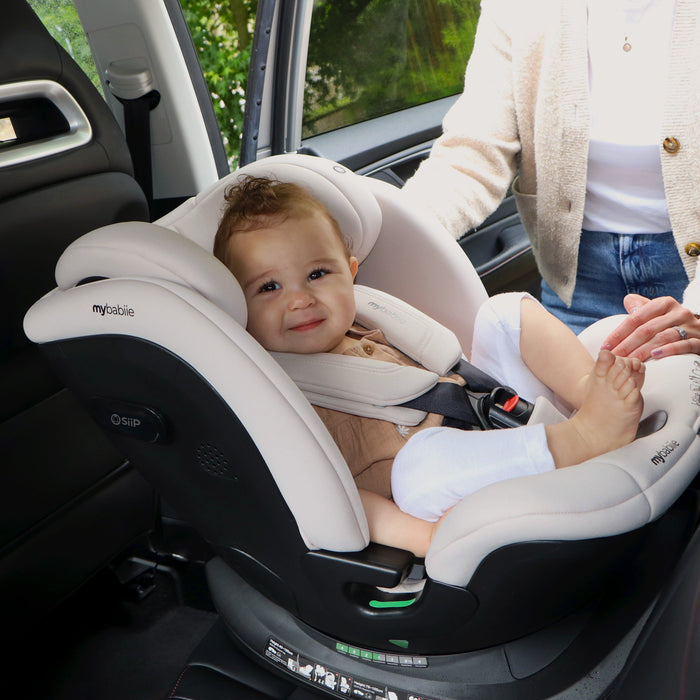 MBCS400 Spin R129 Car Seat with Support Leg - Pink Leopard - Grade A