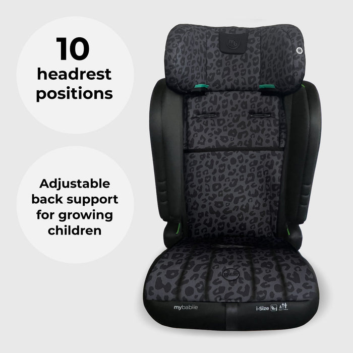 MBCS50 Toddler to Booster R129 Car Seat - Black Leopard