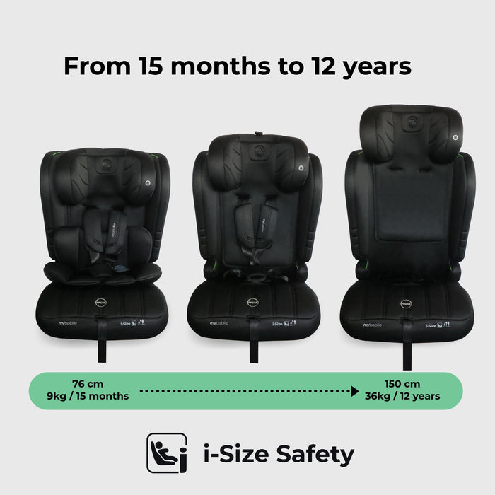 MBCS50 Toddler to Booster R129 Car Seat - Black - GRADE A