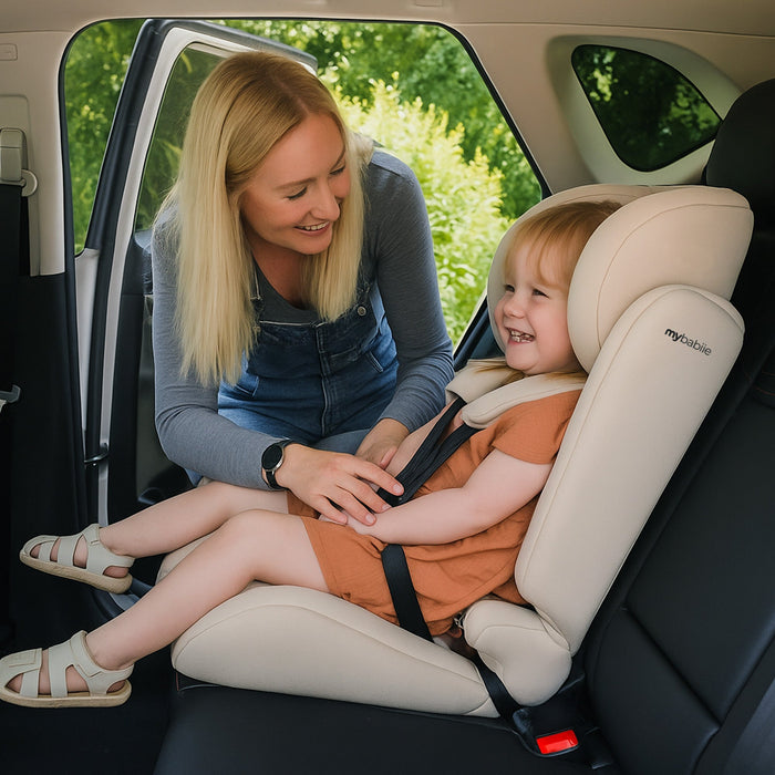 MBCS50 Toddler to Booster R129 Car Seat - Pink Leopard - GRADE A