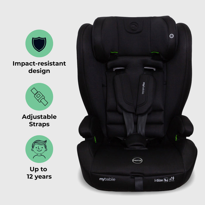 MBCS75 Toddler to Booster R129 Car Seat with ISOFIX - Black