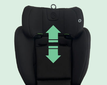 MBCS75 Toddler to Booster R129 Car Seat with ISOFIX - Black - GRADE A