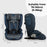MBCS75 Toddler to Booster R129 Car Seat with ISOFIX - Navy Leopard