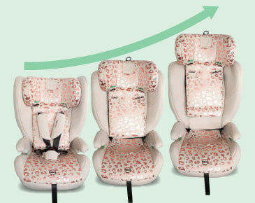 MBCS75 Toddler to Booster with ISOFIX - Pink Leopard - GRADE A
