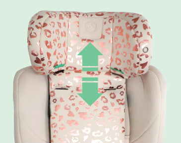 MBCS75 Toddler to Booster with ISOFIX - Pink Leopard - GRADE A