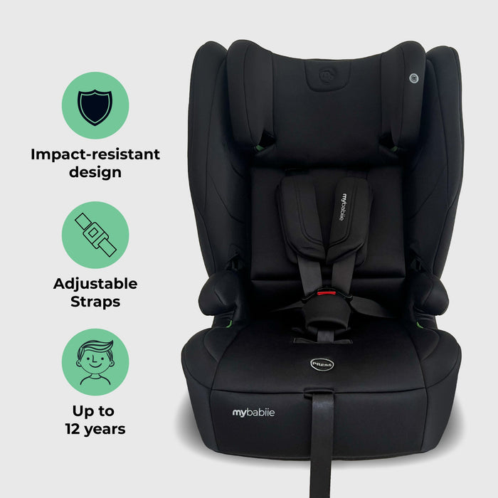 MBCS80 Foldable Toddler to Booster R129 Car Seat with ISOFIX - Black