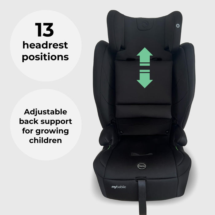 MBCS80 Foldable Toddler to Booster R129 Car Seat with ISOFIX - Black