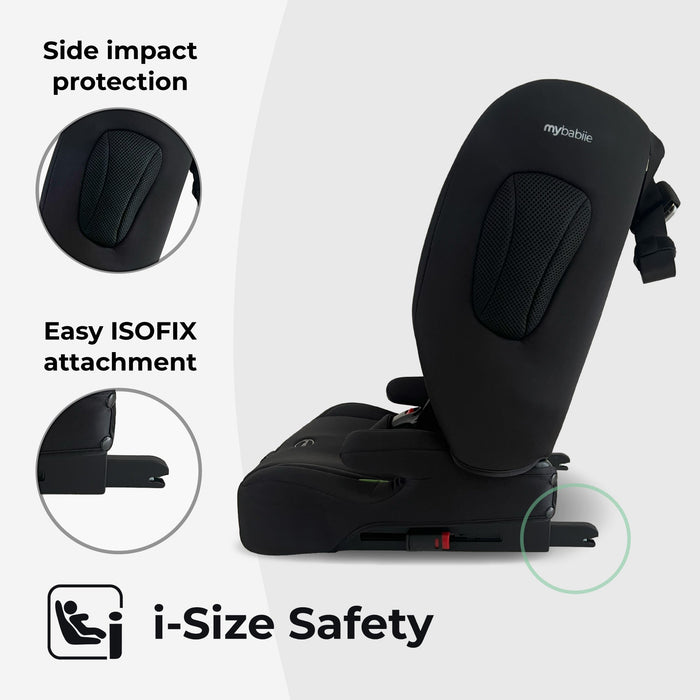 MBCS80 Foldable Toddler to Booster R129 Car Seat with ISOFIX - Black