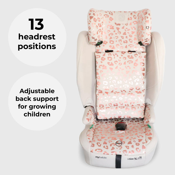 MBCS80 Foldable Toddler to Booster ISOFIX - Pink Leopard - GRADE A