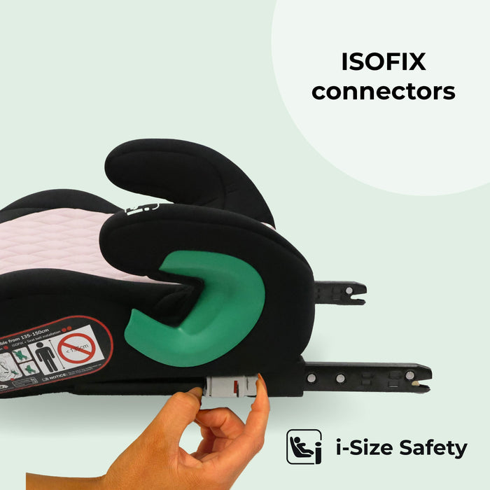 MBCSB25 Booster Max R129 Car Seat with ISOFIX - Pink Quilted - Grade A