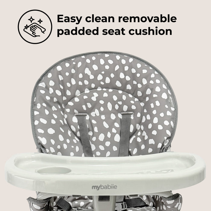 MBHC1 Compact Highchair - Grey Dalmatian - Grade A