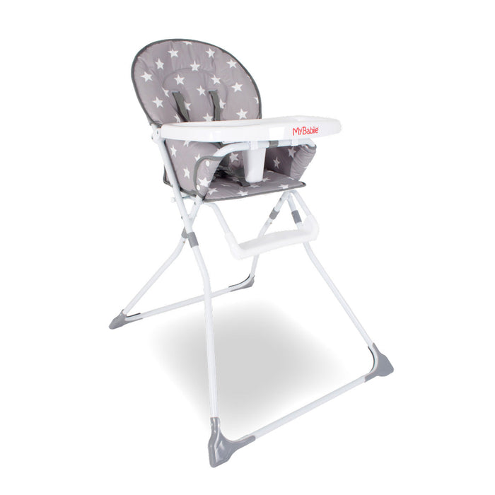 MBHC1 Compact Highchair - Grey Stars - Grade B