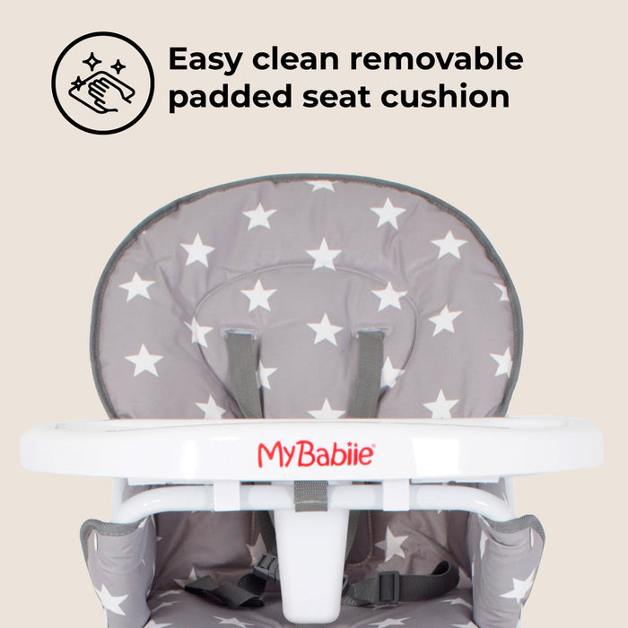 MBHC1 Compact Highchair - Grey Stars - Grade B