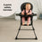 MBHC1 Compact Highchair - Black Leopard - Grade A