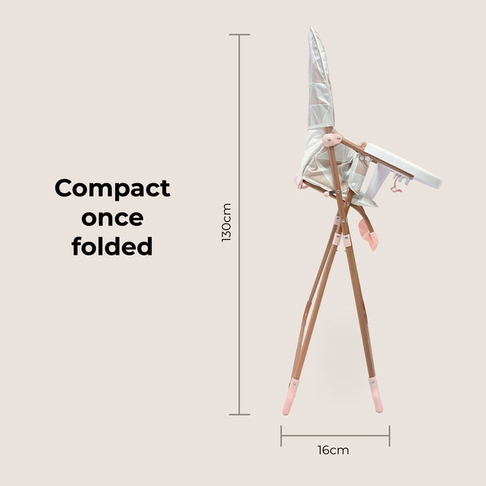 MBHC1 Compact Highchair - Rose Geo