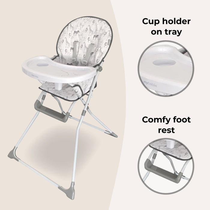 MBHC1 Compact Highchair - Safari - Grade C