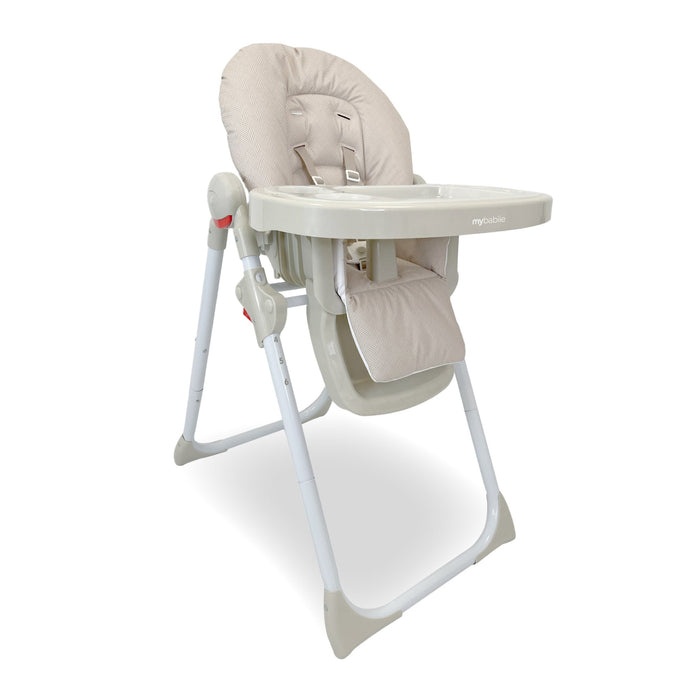 MBHC8 Premium Highchair - Oatmeal Herringbone - Grade A