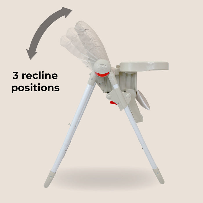 MBHC8 Premium Highchair - Oatmeal Herringbone - Grade A