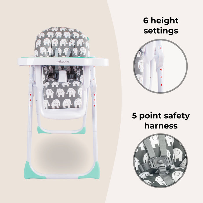 MBHC8 Premium Highchair - Elephant