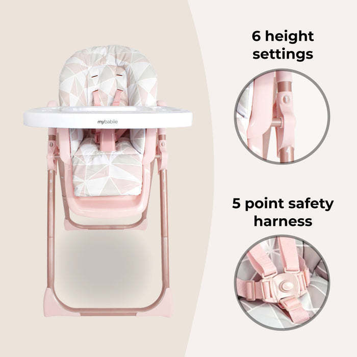 MBHC8 Premium Highchair - Rose Gold - Grade A