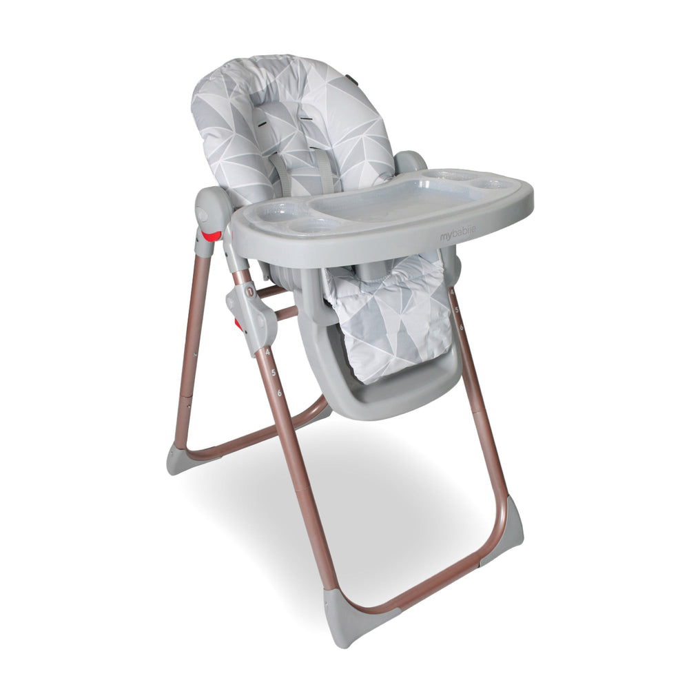 MBHC8 Premium Highchair - Rose Gold Grey - Grade A