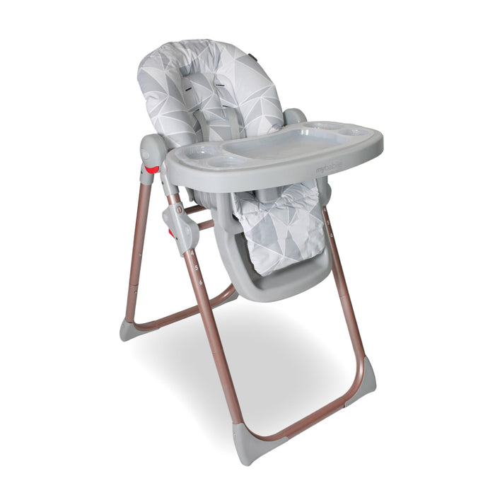MBHC8 Premium Highchair - Rose Gold Grey - Grade A