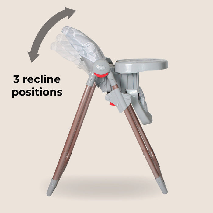 MBHC8 Premium Highchair - Rose Gold Grey - Grade A