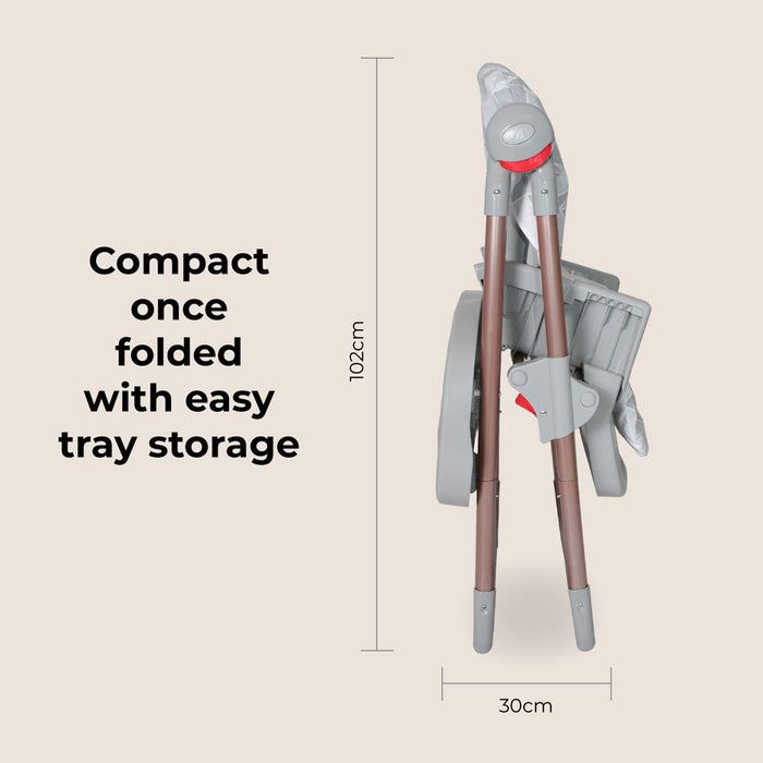 MBHC8 Premium Highchair - Rose Gold Grey - Grade A