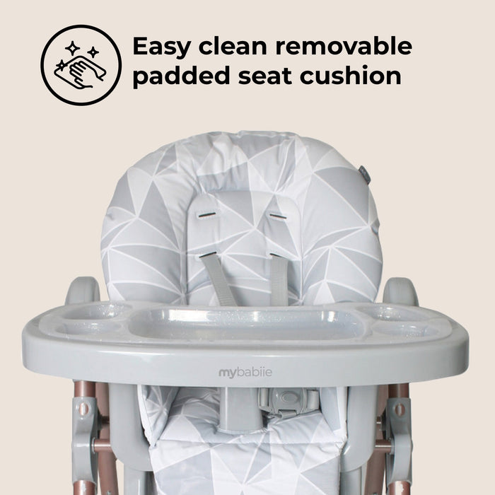 MBHC8 Premium Highchair - Rose Gold Grey - Grade A